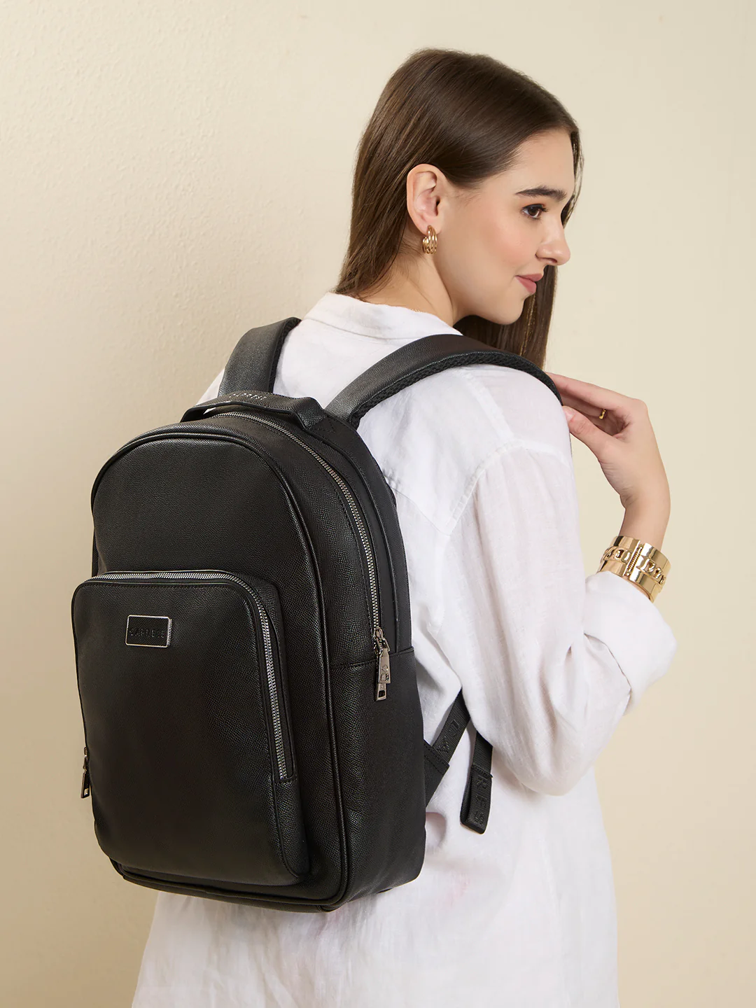 Caprese Uranus Large Black Backpack - Image 11