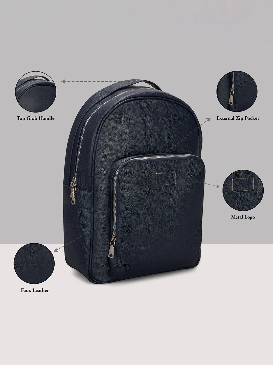 Caprese Uranus Large Navy Backpack - Image 13