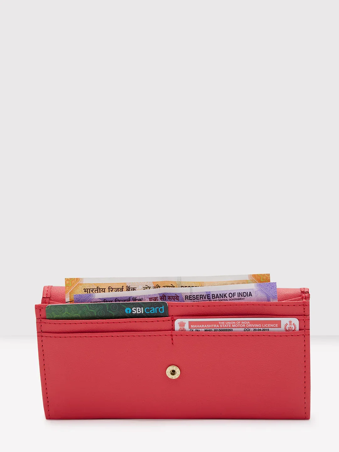 Caprese Uv9 Medium Coral Wallet - Image 8