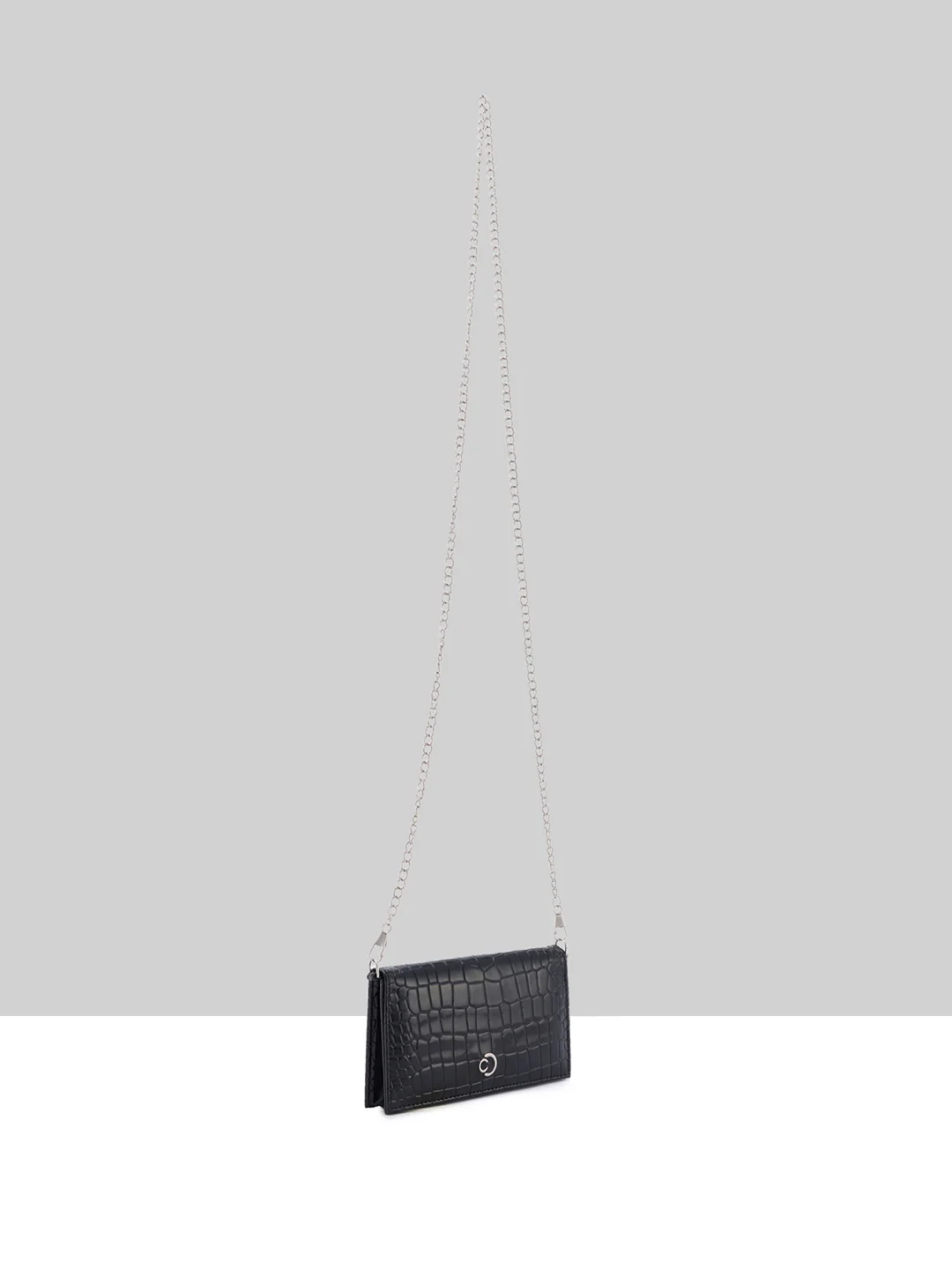 Caprese Vega Small Black Sling Bag - Image 9