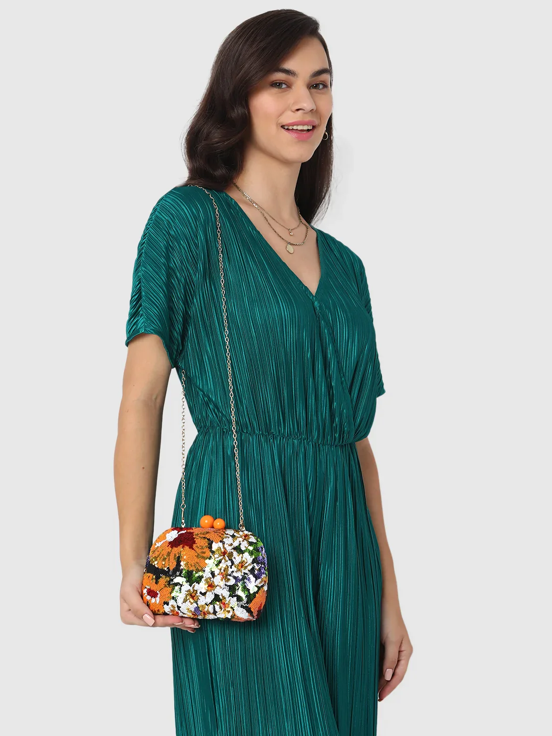 Caprese Victoria Small Black Clutch - Image 11