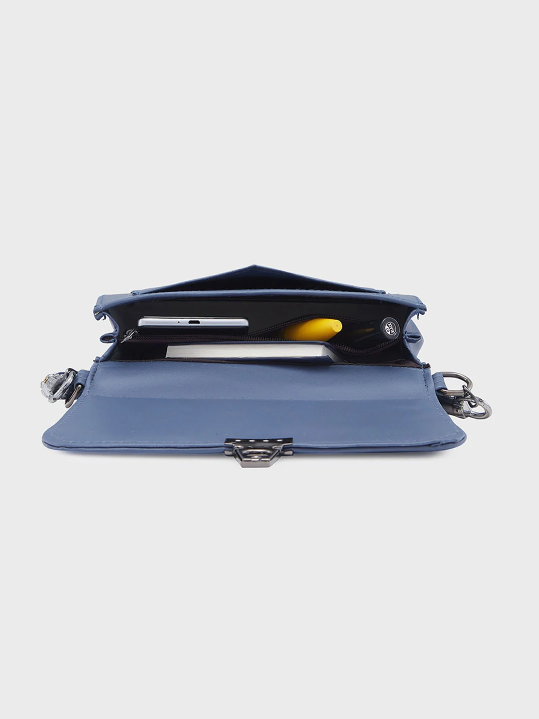 Caprese Viko Medium Blue Sling Bag - Image 7