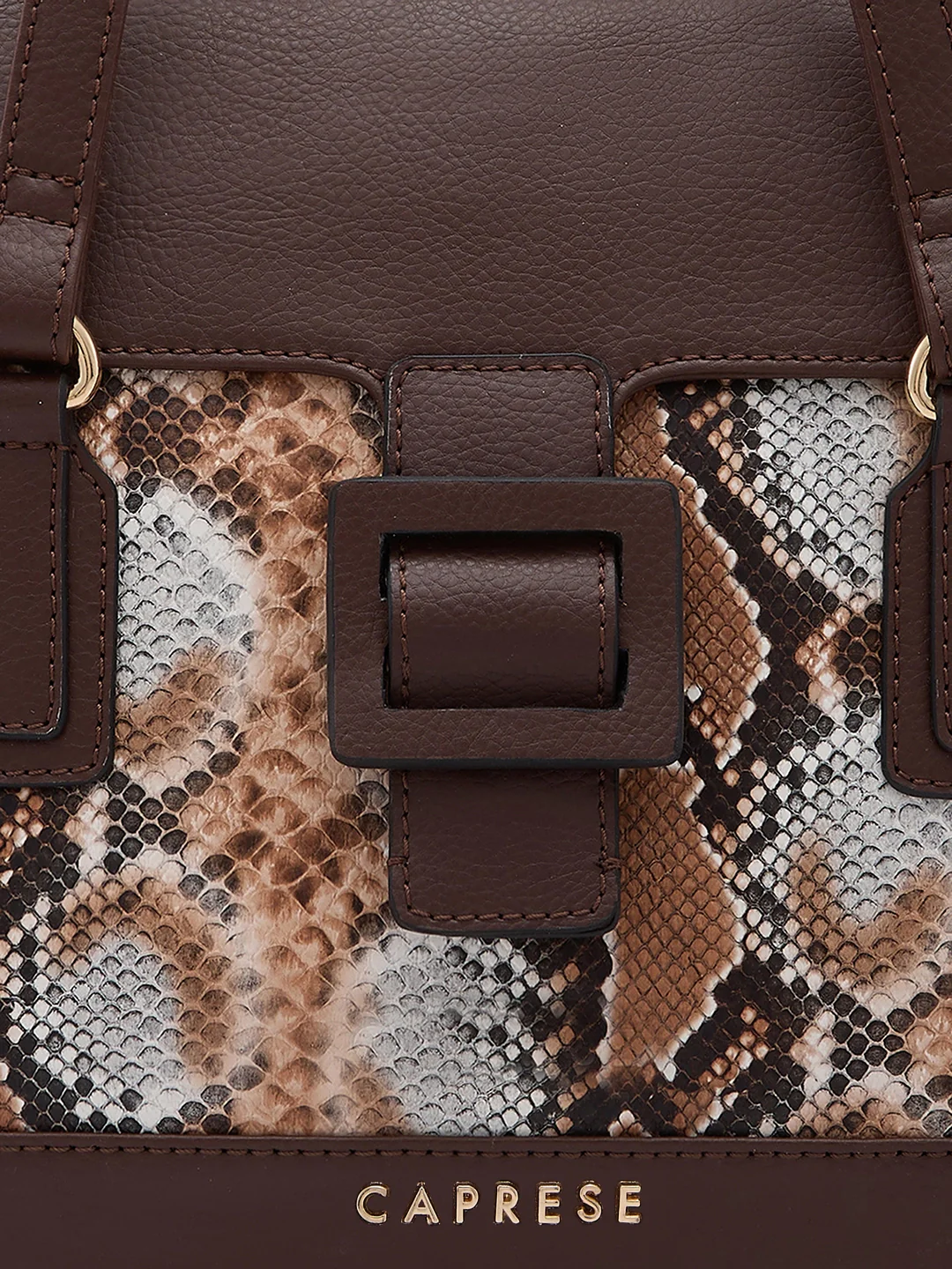 Caprese Vittoria Large Chocolate Satchel Bag - Image 12