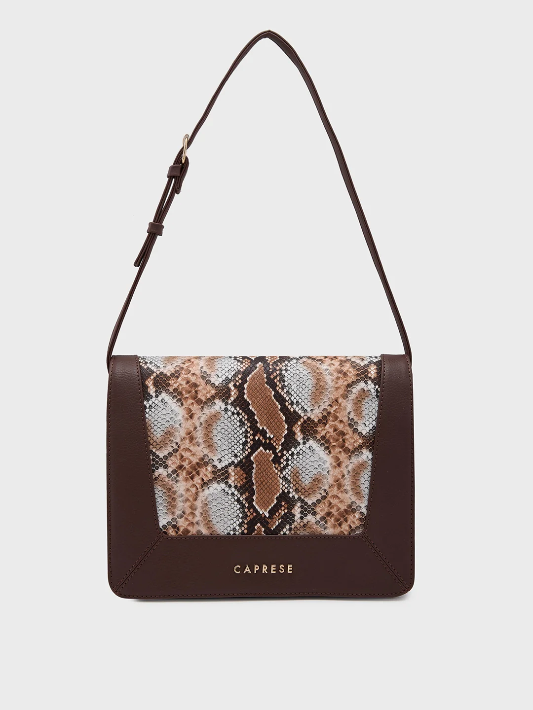 Caprese Vittoria Medium Chocolate Satchel Bag - Image 14