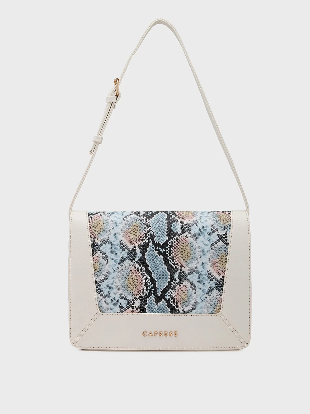 Caprese Vittoria Medium Off White Satchel Bag - Image 14