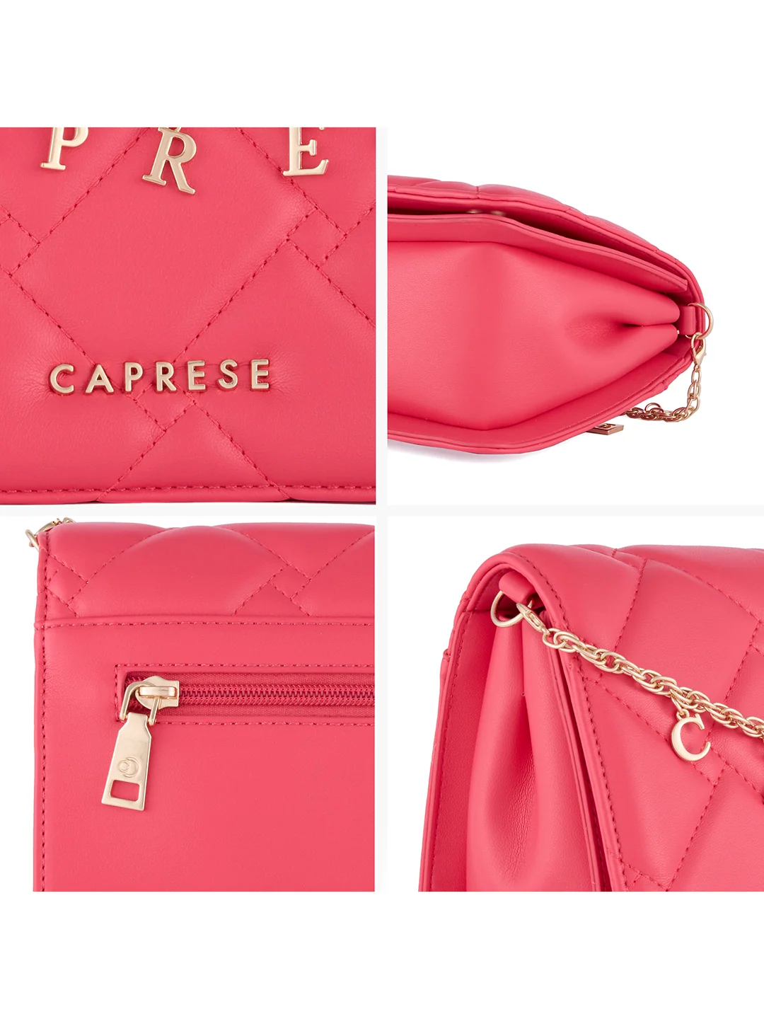 Caprese Winter Medium Fuchsia Sling Bag - Image 7