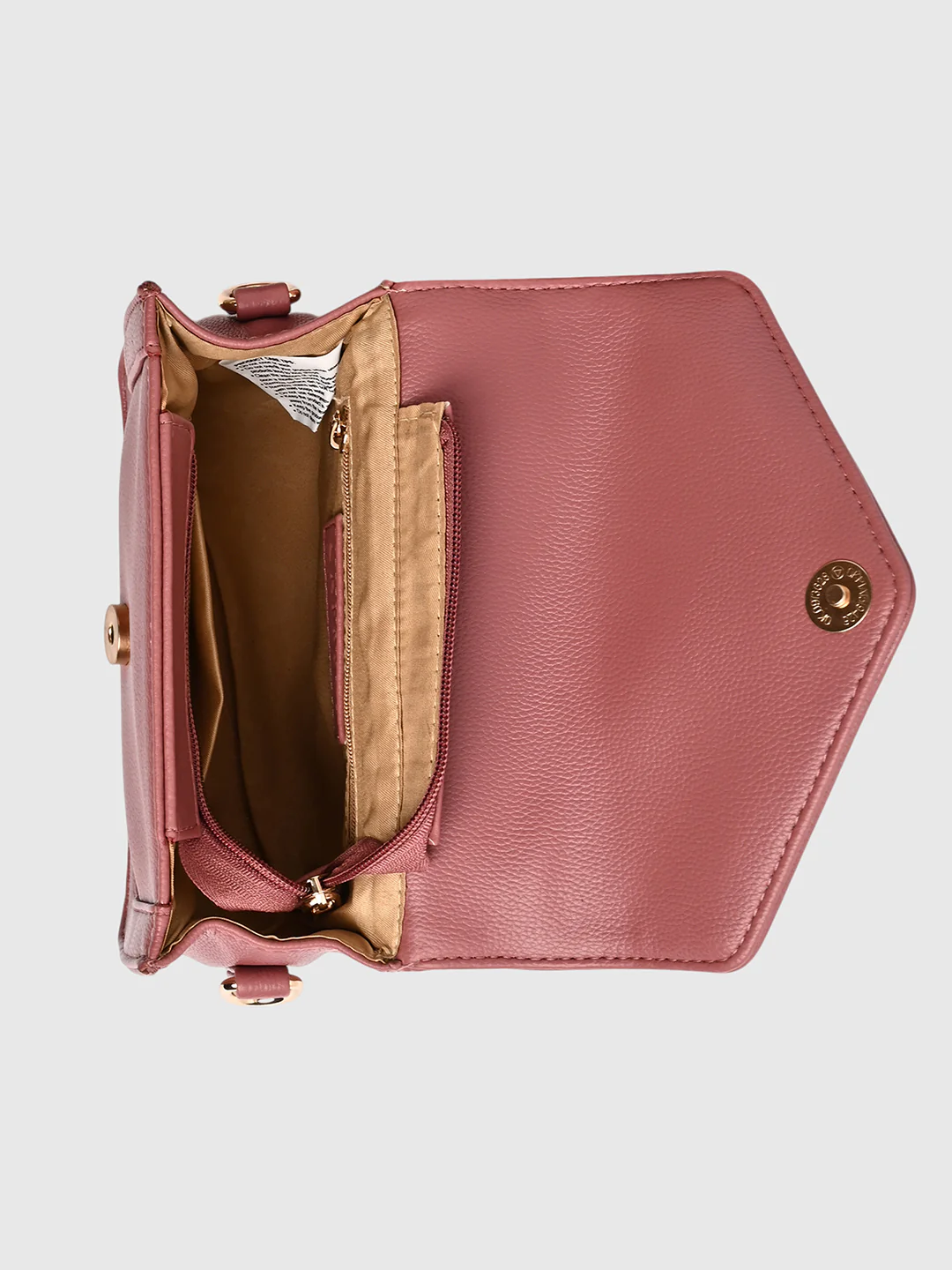 Caprese X Emily in Paris Tiara Small Blush Satchel Bag - Image 16