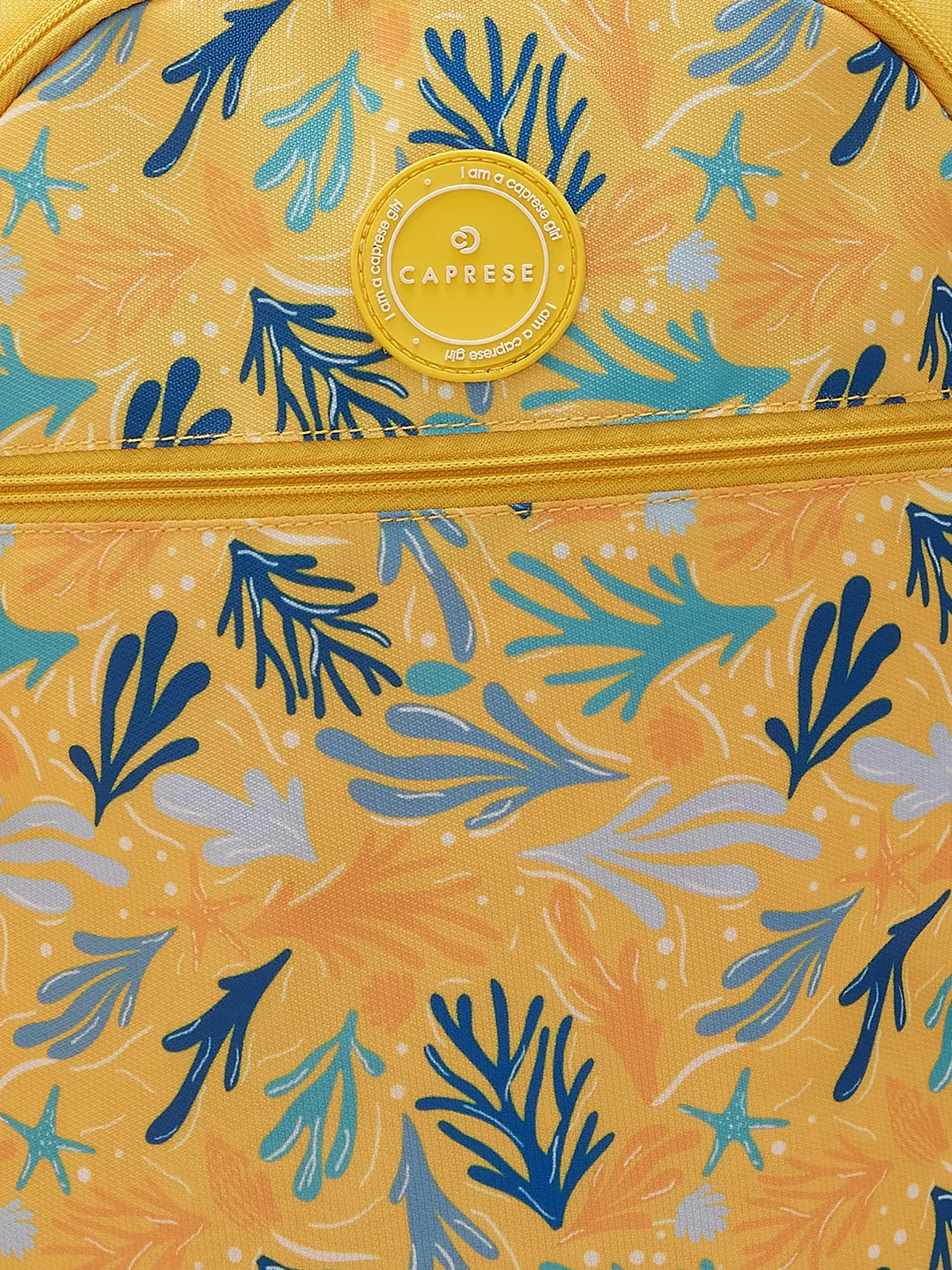 Caprese Xenia Large Yellow Laptop Backpack - Image 8
