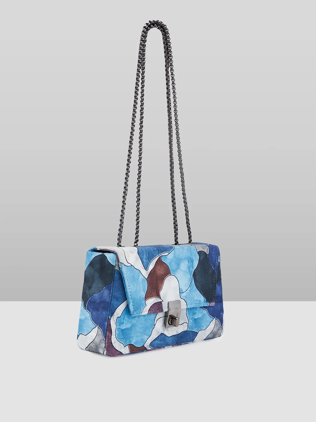 Caprese Yiko Medium Blue Sling Bag - Image 4