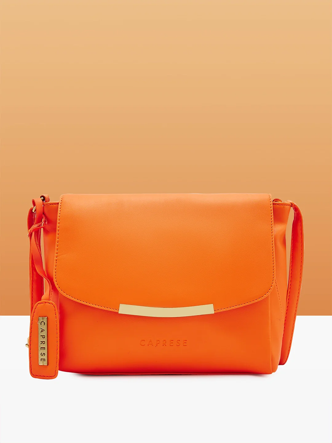 Caprese Yondela Medium Peach Sling Bag - Image 13