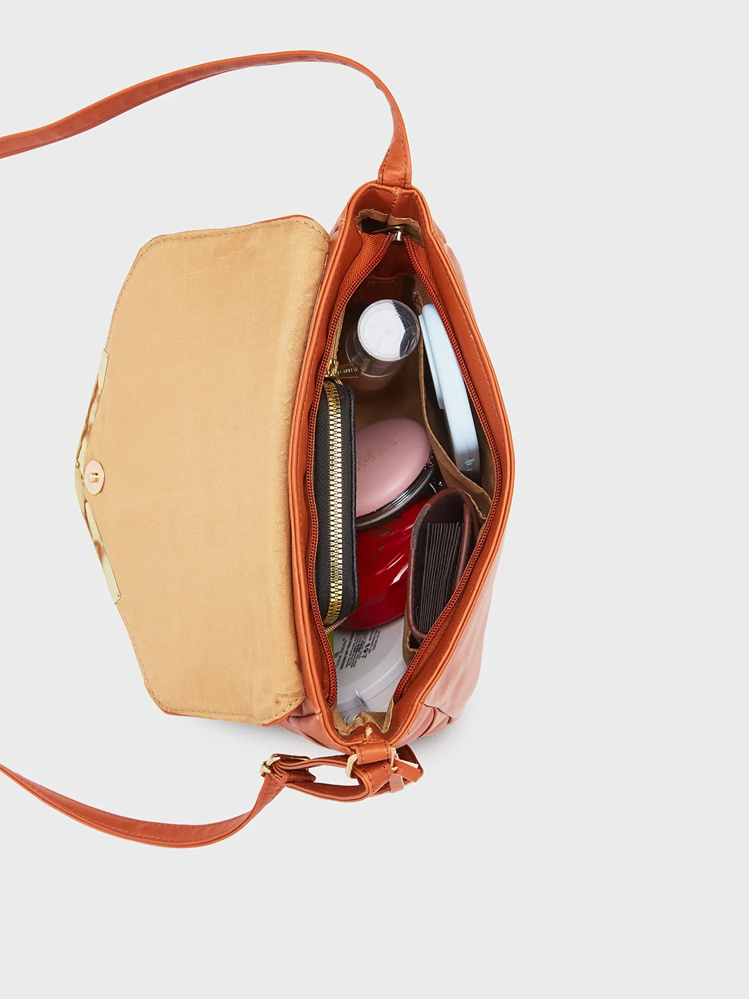 Caprese Yondella Medium Tan Sling Bag - Image 8