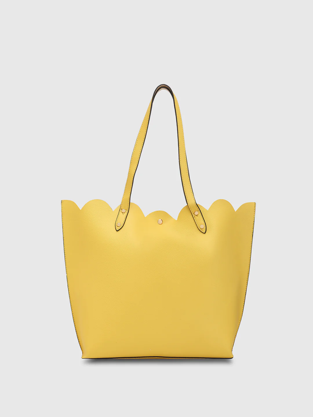 Caprese Zaria Large Light Yellow Open Tote Bag - Image 7