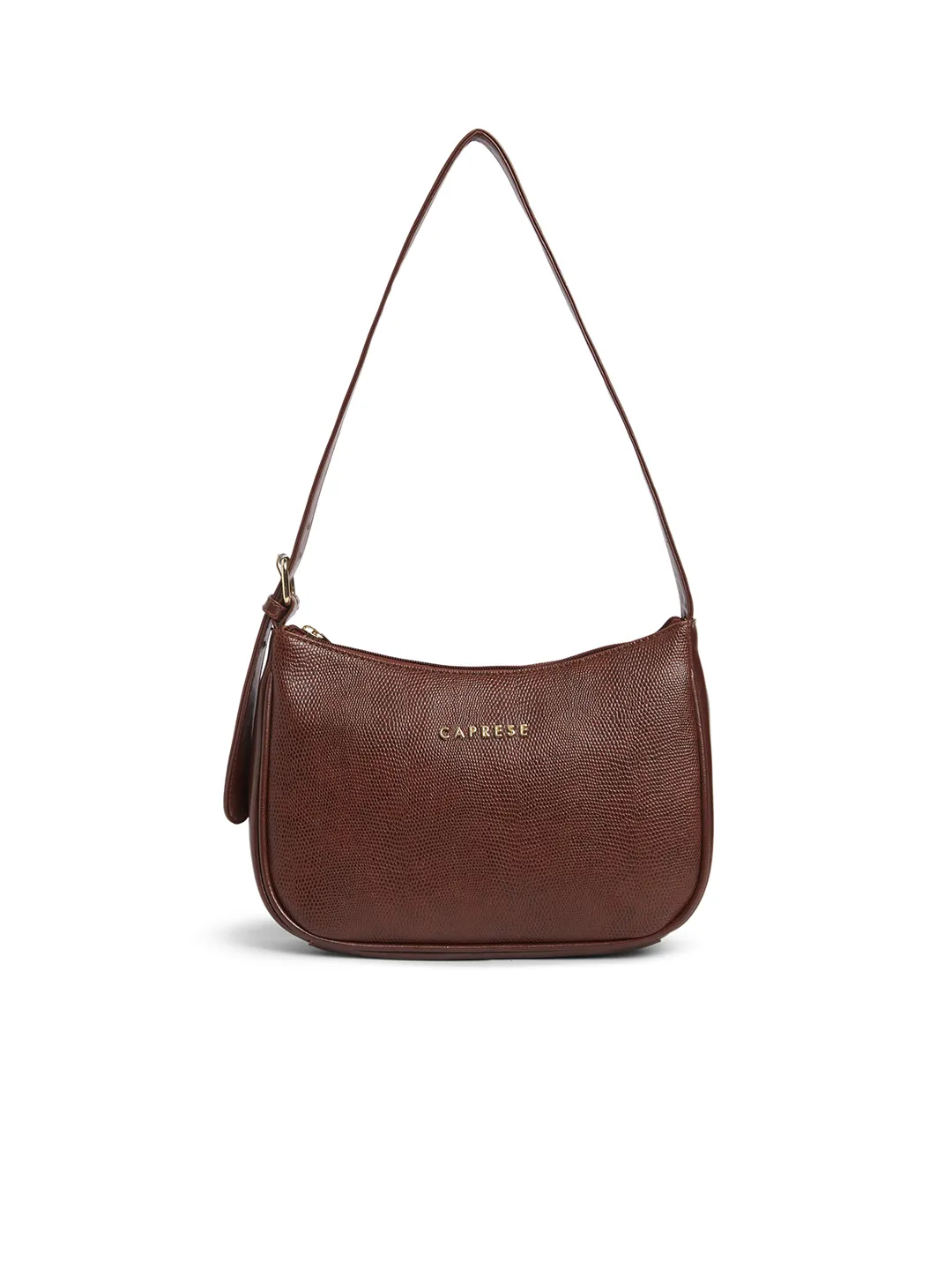 Caprese Zenith Medium Brown Baguette Bag