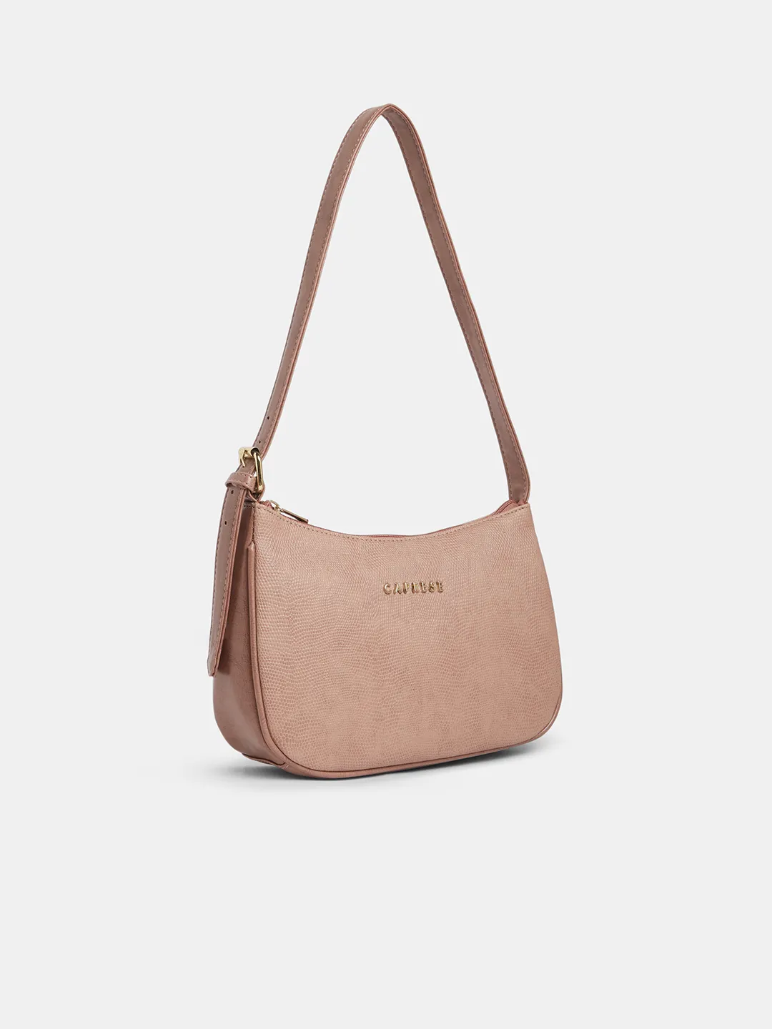 Caprese Zenith Medium Dusky Pink Baguette Bag - Image 3