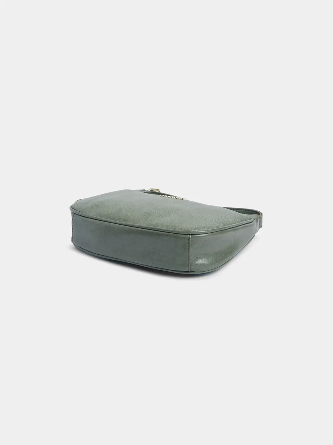 Caprese Zenith Medium Sage Green Baguette Bag - Image 7