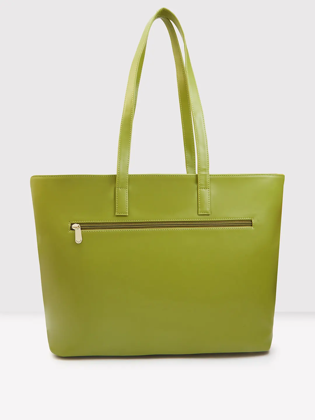 Caprese Zeta Large Olive Laptop Tote - Image 5