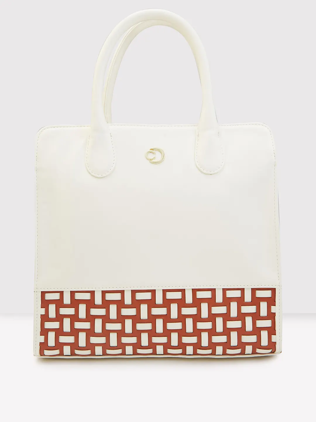 Caprese Zeta Medium Vanila Tote Bag - Image 2