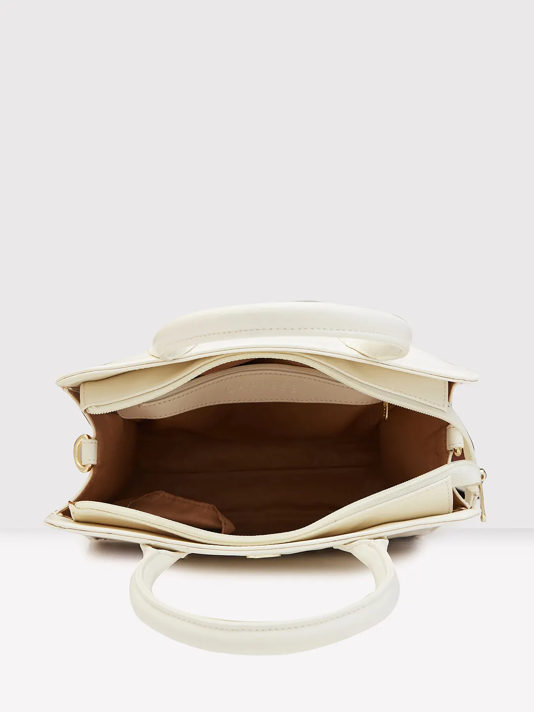 Caprese Zeta Medium Vanila Tote Bag - Image 9