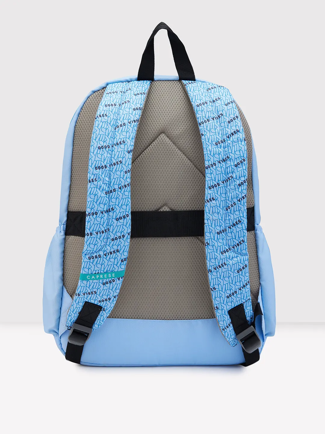 Caprese Zoe X Large Light Blue Laptop Backpack - Image 3