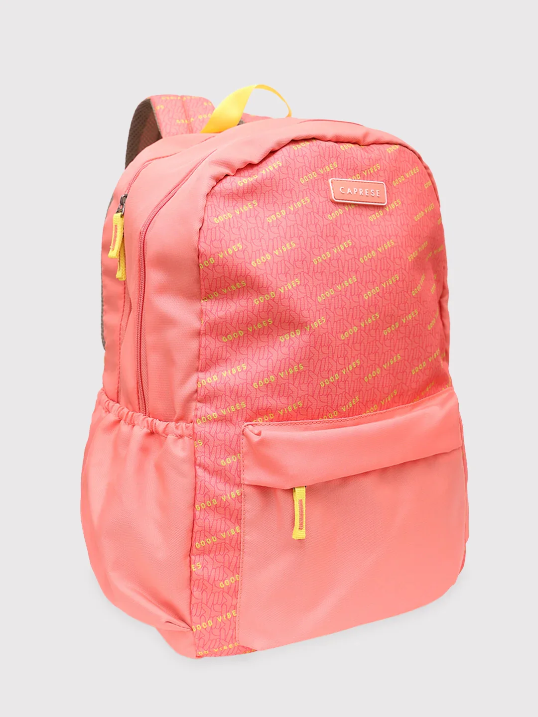 Caprese Zoe X-Large Peach Laptop Backpack - Image 3