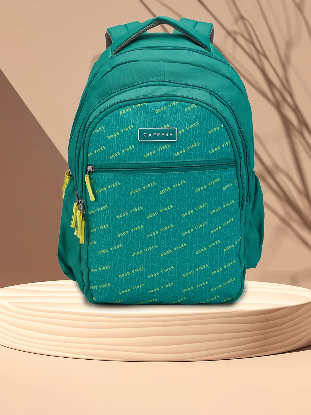 Caprese Zoe Large Sage Green School Backpack - Image 8