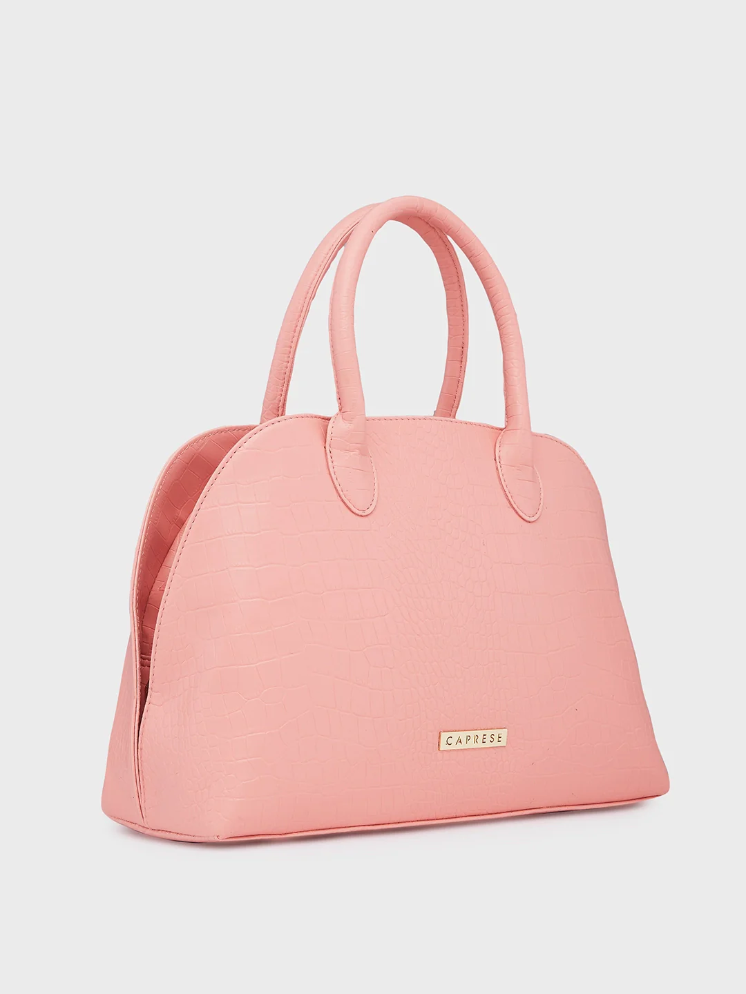 Caprese Zoia Medium Salmon Satchel Bag - Image 9