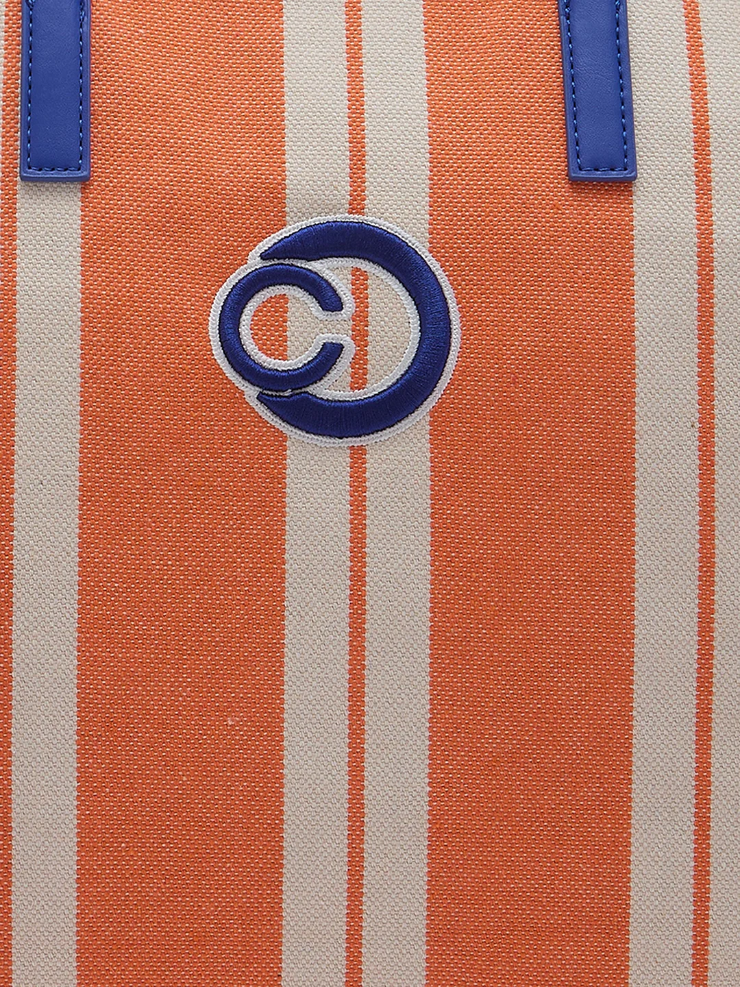 Caprese Dixie Large Orange Tote Bag - Image 11