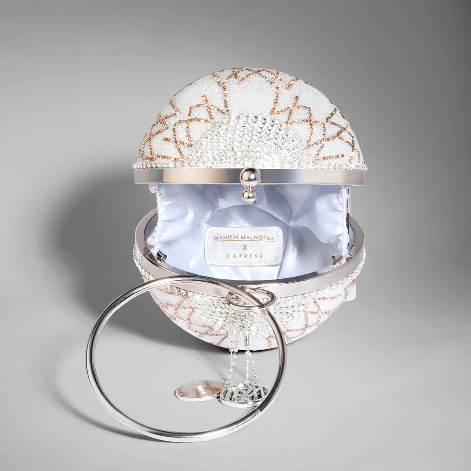 Caprese Enchant Silver Gold Clutch - Image 6