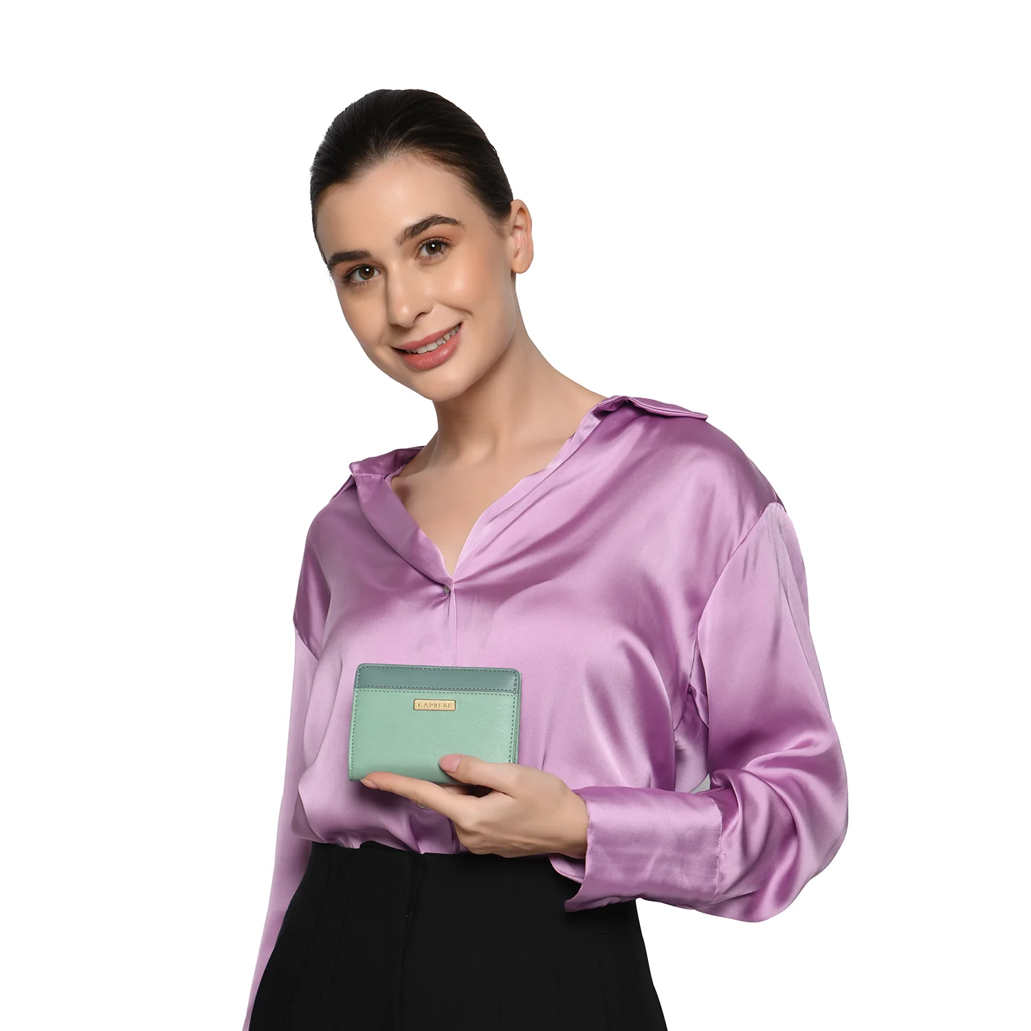 Caprese Erica Small Powder Blue Wallet - Image 3