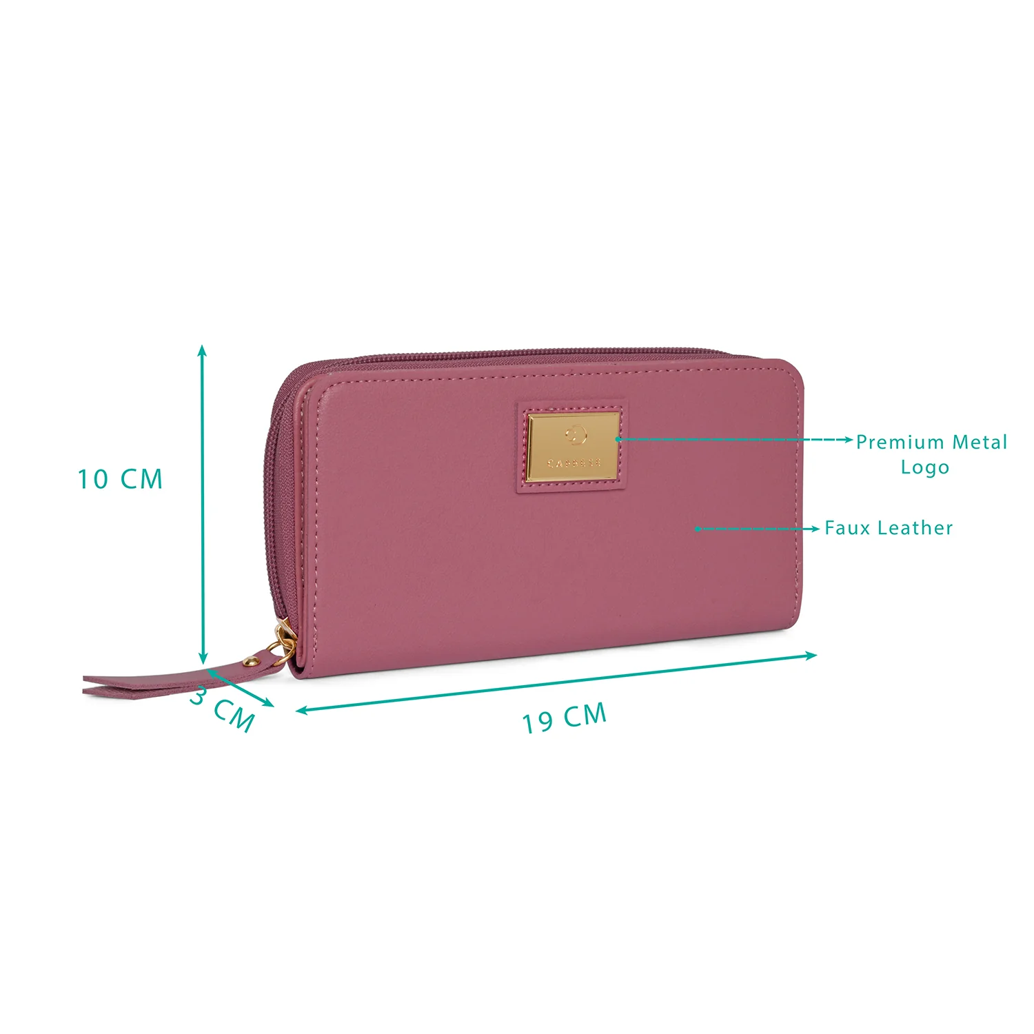 Caprese Kiko Large Pink Wallet - Image 3