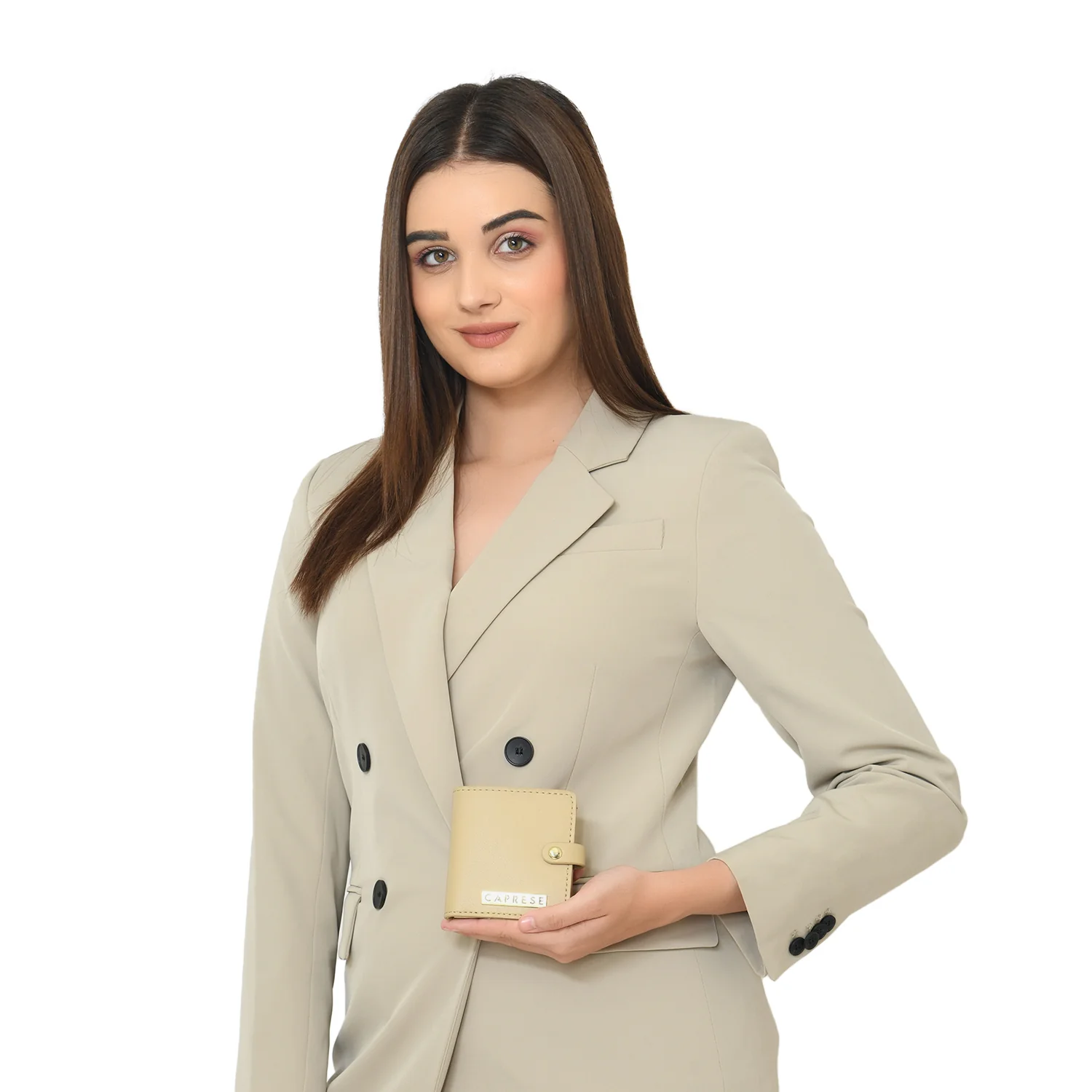 Caprese Kiko Small Beige Wallet - Image 2