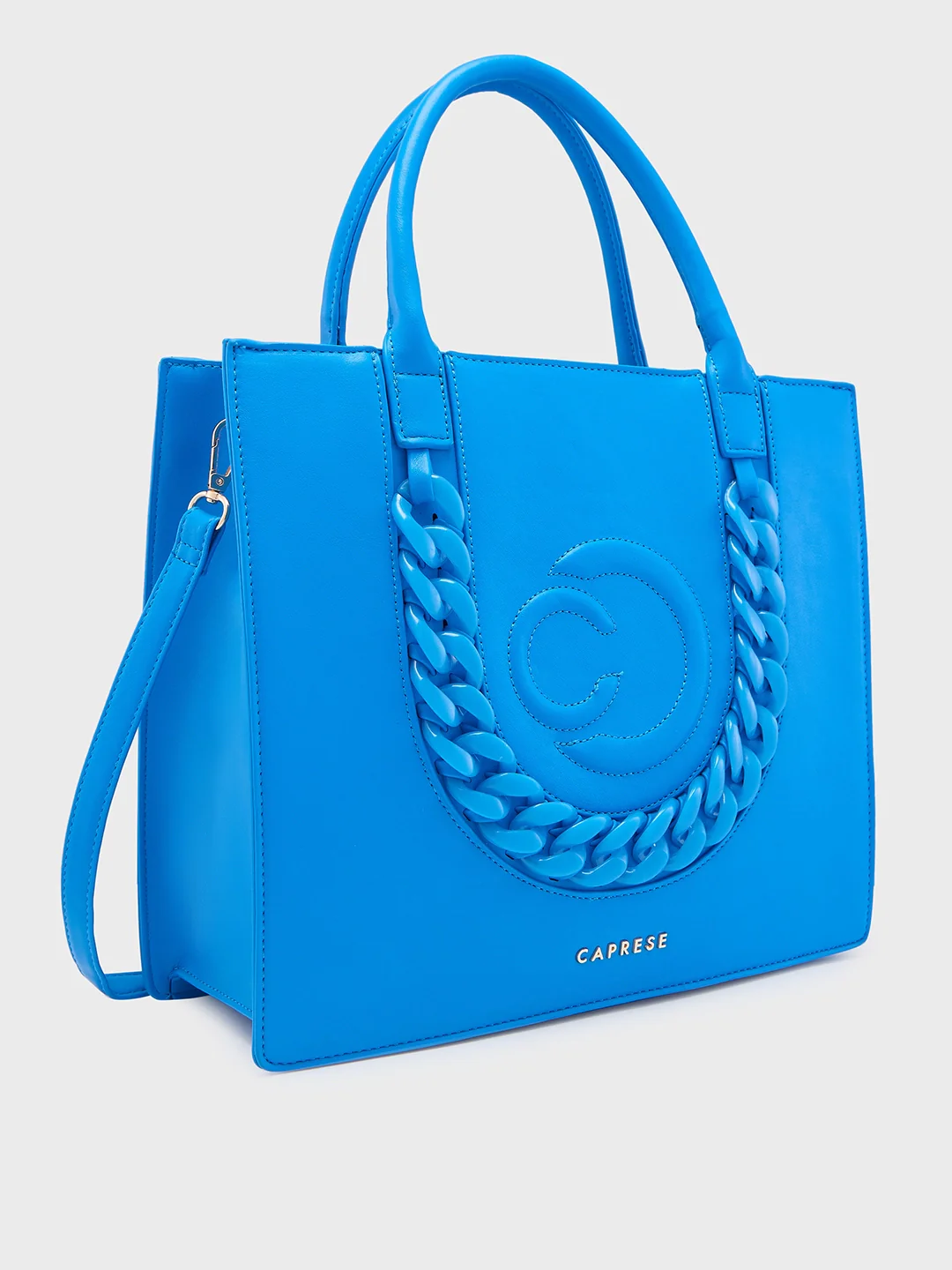 Caprese Roxana Medium Blue Tote Bag - Image 4