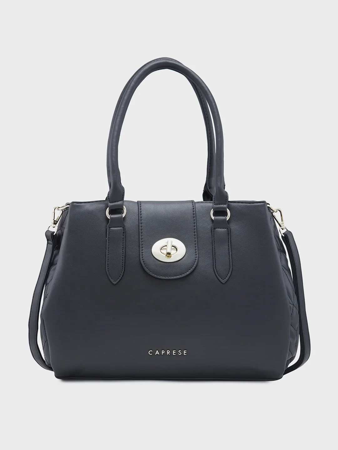 Caprese Sabrina Medium Black Satchel Bag