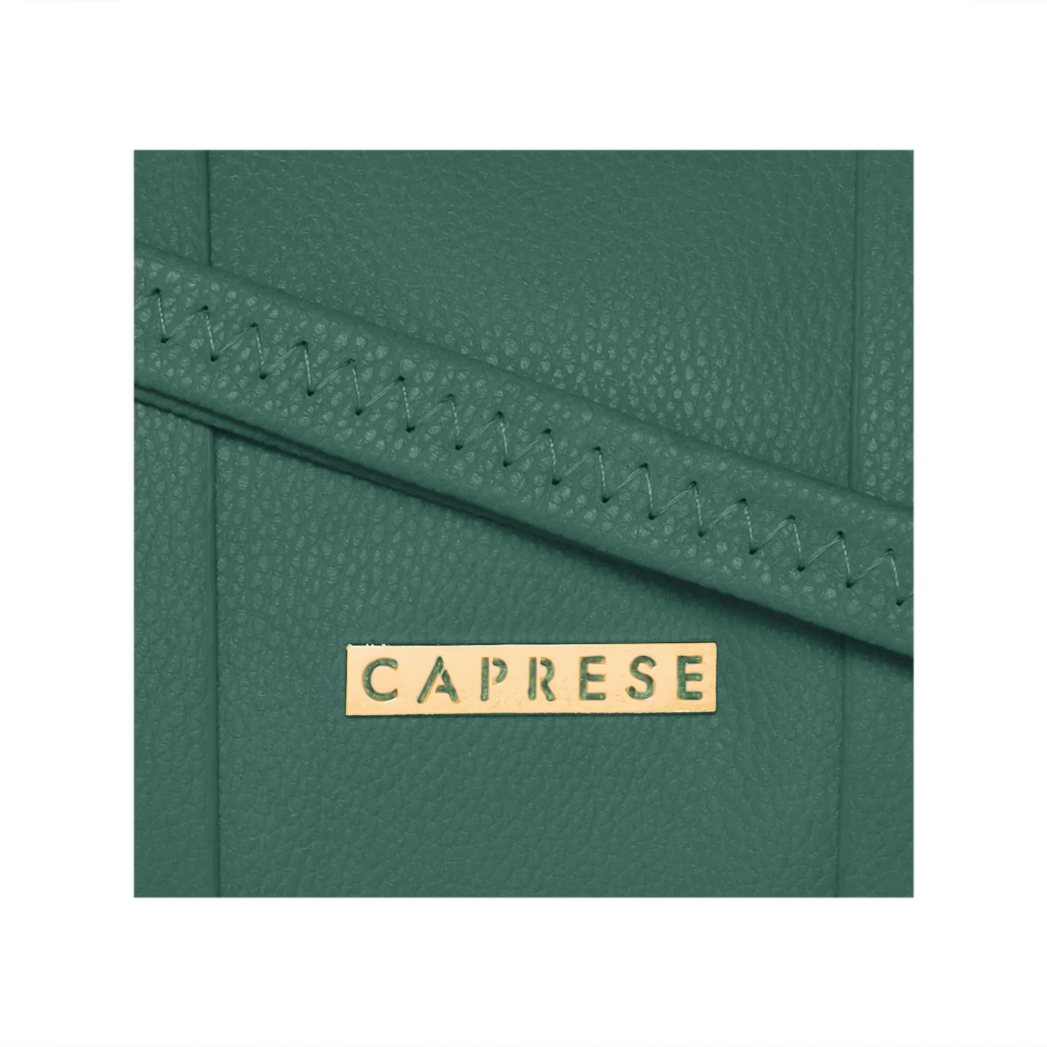 Caprese Teresa Small Bottle Green Satchel Bag - Image 7